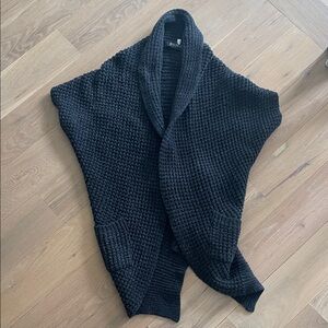 Nordstrom Gray Knit Shawl Cardigan